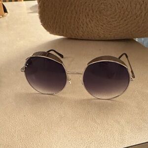 Round Silver Sunglasses